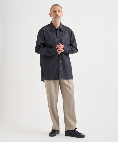IRENISA(イレニサ)の「【irenisa/イレニサ】別注DENIM RELAX FIT DOUBLE POCKET SHIRT(シャツ/ブラウス・メンズ・インディゴブルー・3/2)」の13枚目の写真