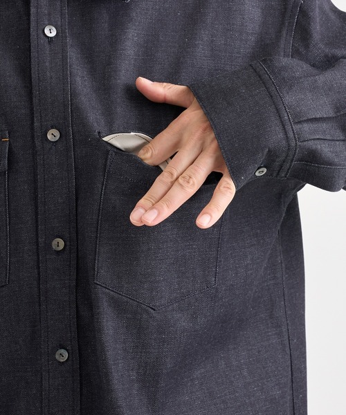 IRENISA(イレニサ)の「【irenisa/イレニサ】別注DENIM RELAX FIT DOUBLE POCKET SHIRT(シャツ/ブラウス・メンズ・インディゴブルー・3/2)」の19枚目の写真