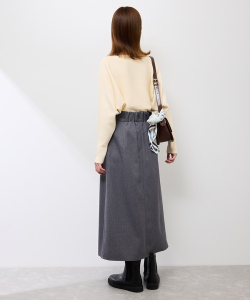 ROPE' PICNIC(ロペピクニック)の「マシュマロ袖パールドルマンニット/イージーケア・リンクコーデ(ニット/セーター・レディース・キナリ/ワイン/グリーン/ブラック/ダークブラウン・L/M)」の7枚目の写真