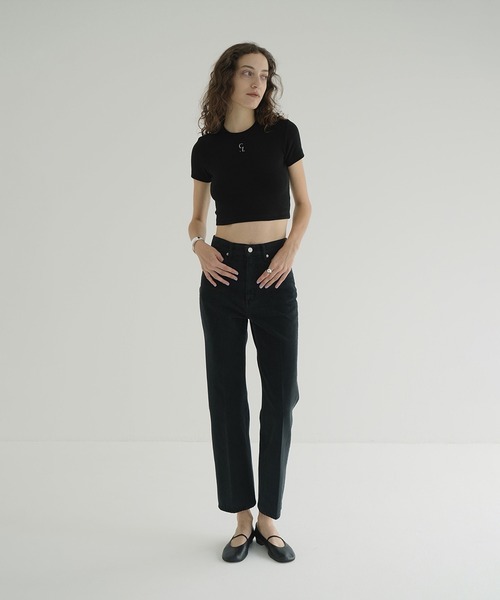 CLANE（クラネ）の「RING DENIM PANTS（デニムパンツ・レディース・ブラック/ブルー系その他・0/1/2）」の7枚目の写真