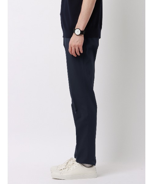 SUIT SQUARE（スーツスクエア）の「スマみえテーパードパンツ ウォッシャブル ストレッチ CROSS MOVA 織柄（スーツパンツ・メンズ・カーキ系/ネイビー系・M/L/S/LL）」の6枚目の写真