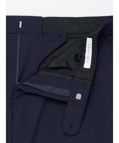 SUIT SQUARE（スーツスクエア）の「スマみえテーパードパンツ ウォッシャブル ストレッチ CROSS MOVA 織柄（スーツパンツ・メンズ・カーキ系/ネイビー系・M/L/S/LL）」の10枚目の写真