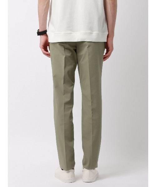 SUIT SQUARE（スーツスクエア）の「スマみえテーパードパンツ ウォッシャブル ストレッチ CROSS MOVA 織柄（スーツパンツ・メンズ・カーキ系/ネイビー系・M/L/S/LL）」の18枚目の写真