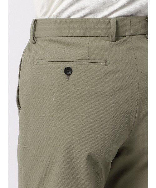 SUIT SQUARE（スーツスクエア）の「スマみえテーパードパンツ ウォッシャブル ストレッチ CROSS MOVA 織柄（スーツパンツ・メンズ・カーキ系/ネイビー系・M/L/S/LL）」の20枚目の写真