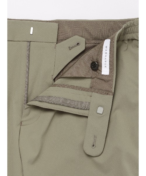 SUIT SQUARE（スーツスクエア）の「スマみえテーパードパンツ ウォッシャブル ストレッチ CROSS MOVA 織柄（スーツパンツ・メンズ・カーキ系/ネイビー系・M/L/S/LL）」の21枚目の写真