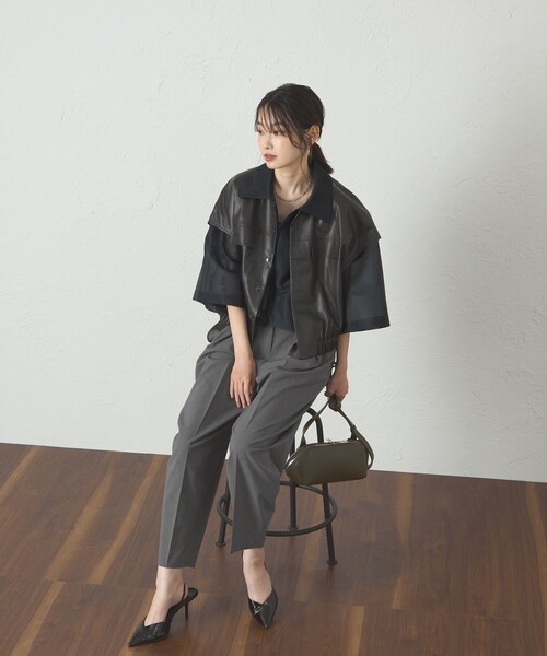CAST:（キャストコロン）の「【着回し抜群】レザーライクジレ（ベスト・レディース・ブラック/ブラウン系その他5・S/M）」の21枚目の写真
