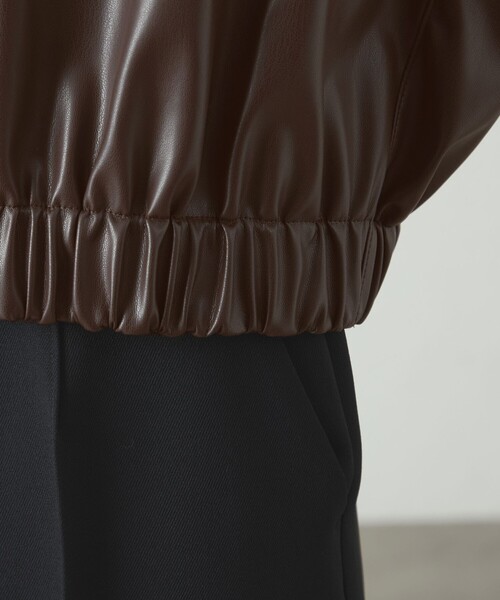 CAST:（キャストコロン）の「【着回し抜群】レザーライクジレ（ベスト・レディース・ブラック/ブラウン系その他5・S/M）」の17枚目の写真