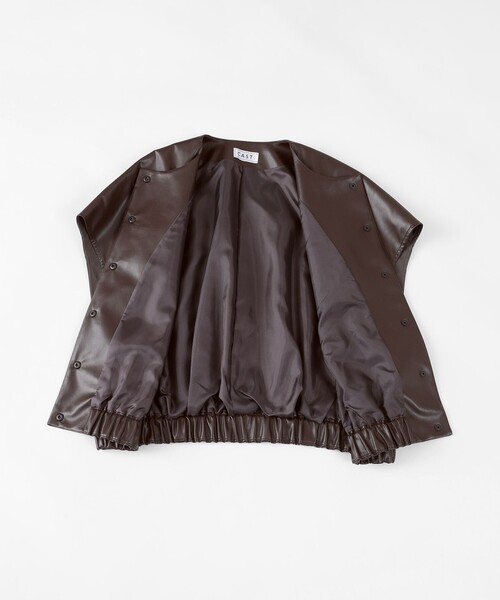 CAST:（キャストコロン）の「【着回し抜群】レザーライクジレ（ベスト・レディース・ブラック/ブラウン系その他5・S/M）」の19枚目の写真