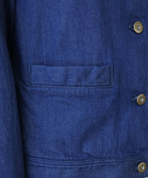 bulle de savon(ビュルデサボン)の「《early spring》8ozムラ糸デニム セーラーブルゾン(ブルゾン・レディース・ネイビー・FREE)」の12枚目の写真