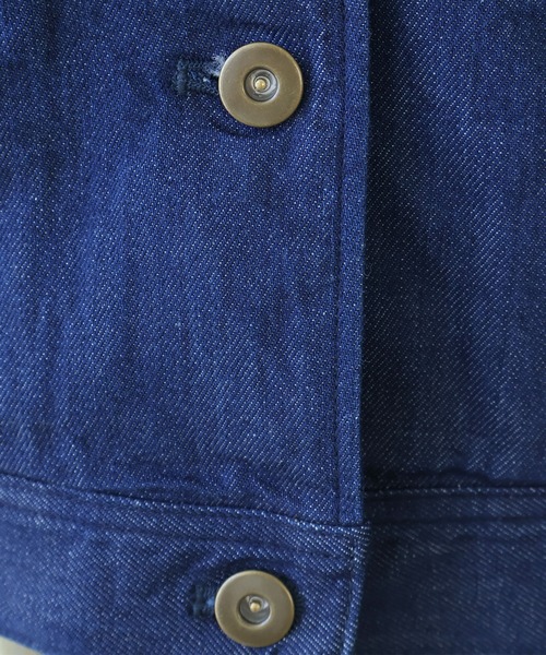 bulle de savon(ビュルデサボン)の「《early spring》8ozムラ糸デニム セーラーブルゾン(ブルゾン・レディース・ネイビー・FREE)」の14枚目の写真