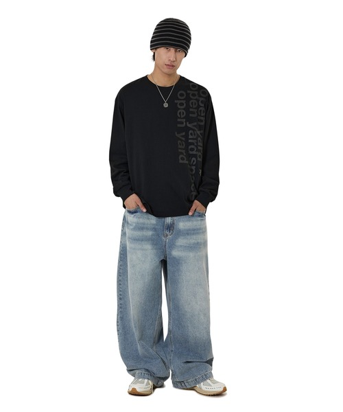 OY(オーワイ)の「『OY/オーワイ』BOLD PATCH L/S TEE/ボールドパッチ長袖Tシャツ(Tシャツ/カットソー・レディース・ブラック/ホワイト・M/L)」の9枚目の写真