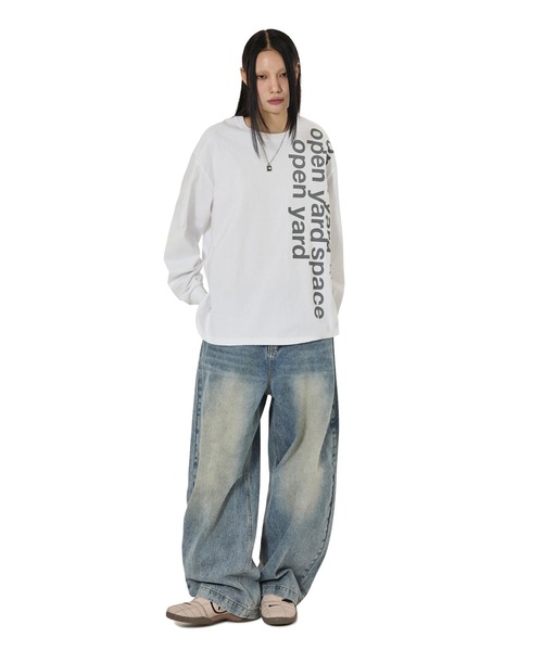 OY(オーワイ)の「『OY/オーワイ』BOLD PATCH L/S TEE/ボールドパッチ長袖Tシャツ(Tシャツ/カットソー・レディース・ブラック/ホワイト・M/L)」の15枚目の写真