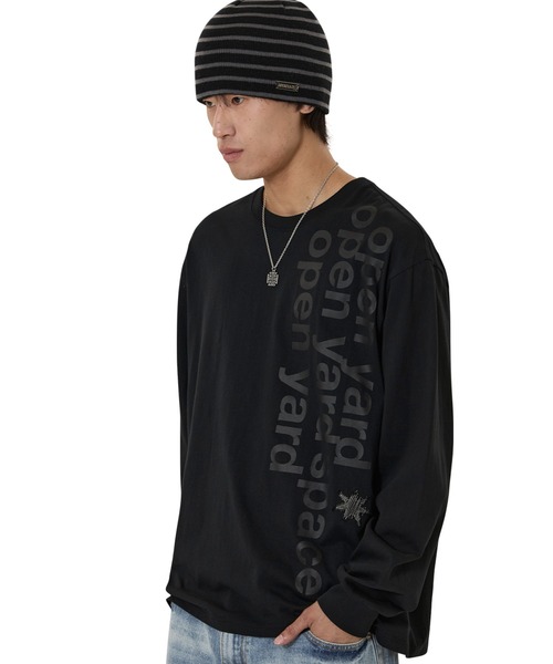 OY(オーワイ)の「『OY/オーワイ』BOLD PATCH L/S TEE/ボールドパッチ長袖Tシャツ(Tシャツ/カットソー・レディース・ブラック/ホワイト・M/L)」の5枚目の写真