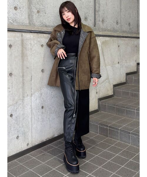 リバーシブルミドルコート（テーラードジャケット）｜MURUA（ムルーア