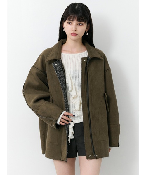 リバーシブルミドルコート（テーラードジャケット）｜MURUA（ムルーア