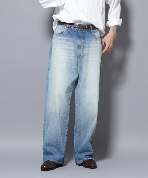 NANO universe(ナノユニバース)の「「MC」”TIMELESS WARDROBE” リラックスフィットデニム 252(デニムパンツ・メンズ・ライトブルー/ブラック/オフホワイト/ライトグレー・S/L/M)」の4枚目の写真