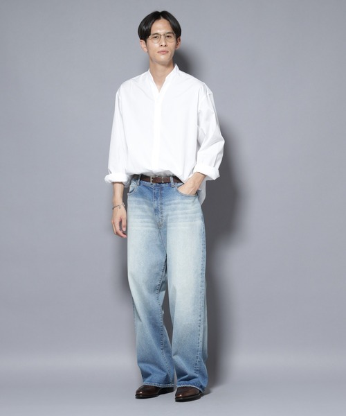 NANO universe(ナノユニバース)の「「MC」”TIMELESS WARDROBE” リラックスフィットデニム 252(デニムパンツ・メンズ・ライトブルー/ブラック/オフホワイト/ライトグレー・S/L/M)」の22枚目の写真