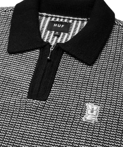 HUF（ハフ）の「MEGABLAST TWO TONE WAFFLE（ニット/セーター・メンズ・ブルー系その他/ブラック×ホワイト・S/XXL/XL/L/M）」の22枚目の写真