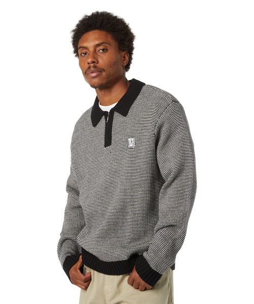 HUF（ハフ）の「MEGABLAST TWO TONE WAFFLE（ニット/セーター・メンズ・ブルー系その他/ブラック×ホワイト・S/XXL/XL/L/M）」の12枚目の写真