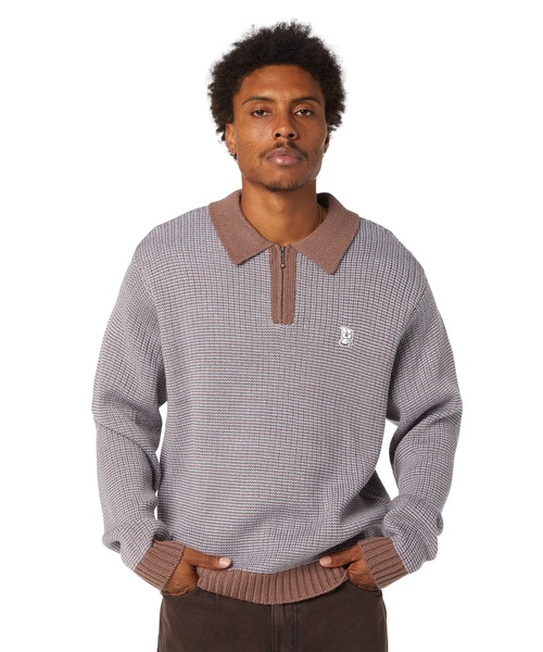 HUF（ハフ）の「MEGABLAST TWO TONE WAFFLE（ニット/セーター・メンズ・ブルー系その他/ブラック×ホワイト・S/XXL/XL/L/M）」の18枚目の写真