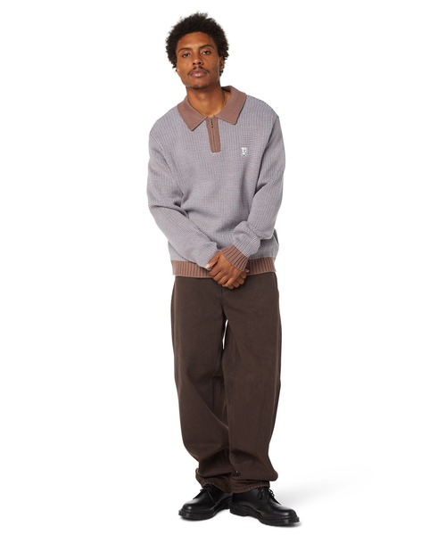 HUF（ハフ）の「MEGABLAST TWO TONE WAFFLE（ニット/セーター・メンズ・ブルー系その他/ブラック×ホワイト・S/XXL/XL/L/M）」の14枚目の写真