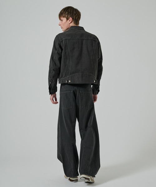 NVRFRGT（ネヴァーフォーゲット）の「【NVRFRGT】3D TRUCKER JACKET（デニムジャケット・メンズ・ダークブラウン/ダークグレー・1/2）」の5枚目の写真