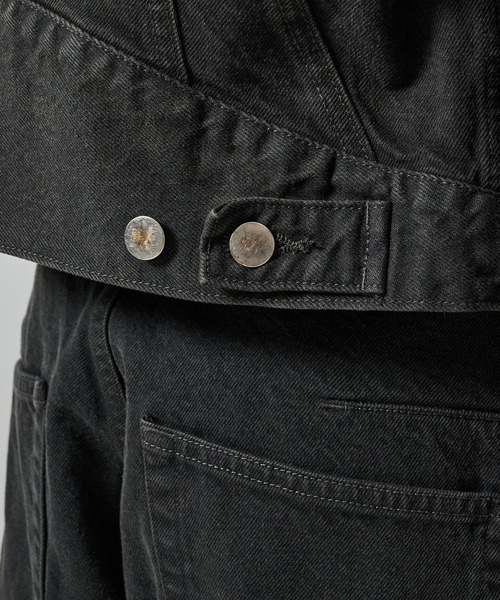 NVRFRGT（ネヴァーフォーゲット）の「【NVRFRGT】3D TRUCKER JACKET（デニムジャケット・メンズ・ダークブラウン/ダークグレー・1/2）」の15枚目の写真