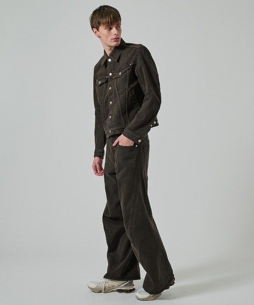 セール】【NVRFRGT】3D TRUCKER JACKET（デニムジャケット）｜NVRFRGT