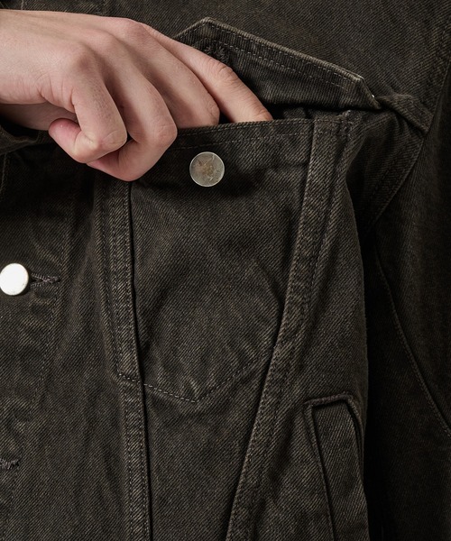 セール】【NVRFRGT】3D TRUCKER JACKET（デニムジャケット）｜NVRFRGT