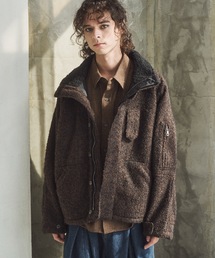 CASPER JOHN | High neck boucle blouson/ハイネックブークレブルゾン(ブルゾン)