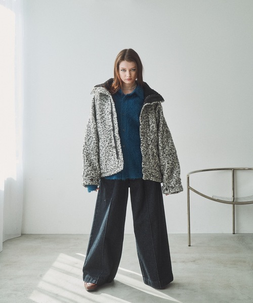 CASPER JOHN（キャスパージョン）の「High neck boucle blouson 