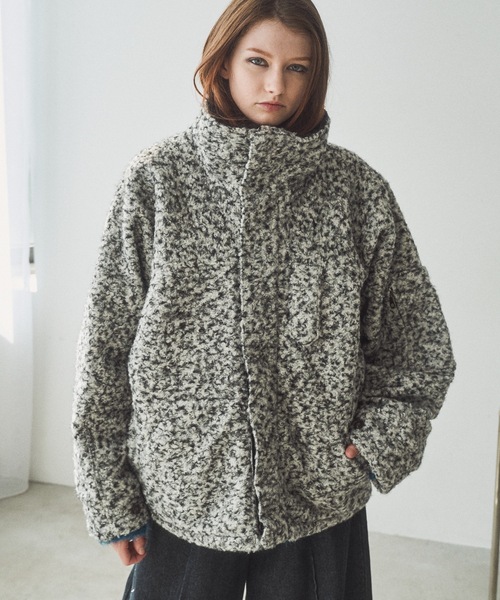 CASPER JOHN（キャスパージョン）の「High neck boucle blouson 