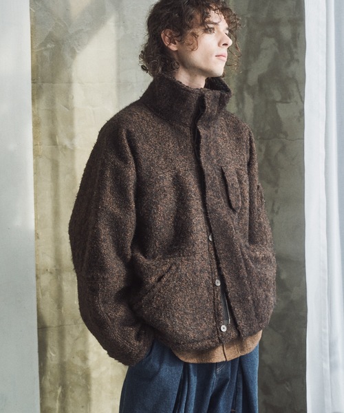 CASPER JOHN（キャスパージョン）の「High neck boucle blouson