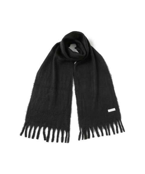 B:MING by BEAMS（ビーミングバイビームス）の「シャギー マフラー（ユニセックス）（マフラー・メンズ・ブラック/グレー・ONE SIZE）」の2枚目の写真