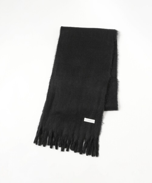 B:MING by BEAMS（ビーミングバイビームス）の「シャギー マフラー（ユニセックス）（マフラー・メンズ・ブラック/グレー・ONE SIZE）」の4枚目の写真