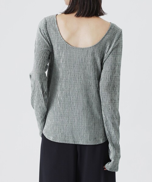 LOVELESS（ラブレス）の「バックオープンベロアトップス（Tシャツ/カットソー・レディース・ブラウン系その他4/グレー系その他/オフホワイト・36）」の20枚目の写真