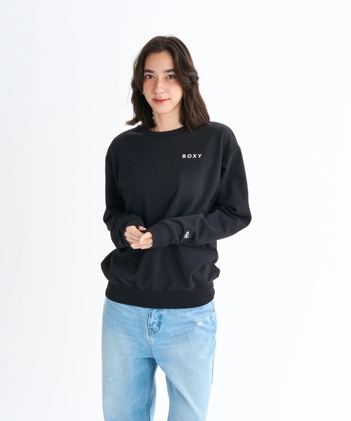ROXY（ロキシー）の「HISTORICAL LOGO PULL /ロキシーバックプリントプルオーバースウェットトレーナー（スウェット・レディース・ピンク/ホワイト/ブラック/グレー・MEDIUM/SMALL/LARGE）」の8枚目の写真