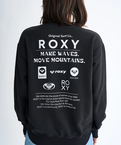 ROXY（ロキシー）の「HISTORICAL LOGO PULL /ロキシーバックプリントプルオーバースウェットトレーナー（スウェット・レディース・ピンク/ホワイト/ブラック/グレー・MEDIUM/SMALL/LARGE）」の12枚目の写真
