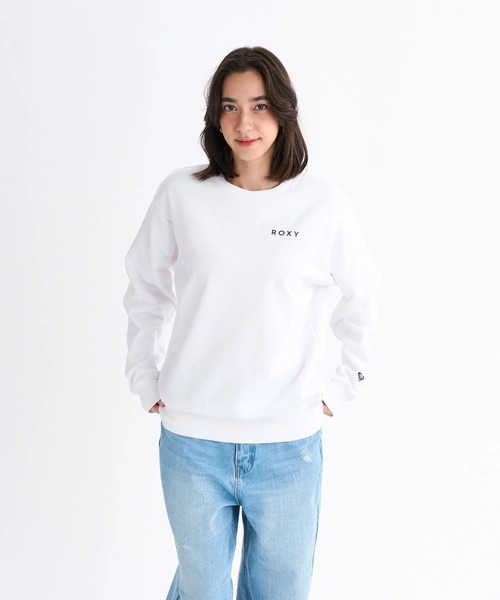 ROXY（ロキシー）の「HISTORICAL LOGO PULL /ロキシーバックプリントプルオーバースウェットトレーナー（スウェット・レディース・ピンク/ホワイト/ブラック/グレー・MEDIUM/SMALL/LARGE）」の5枚目の写真