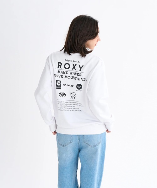 ROXY（ロキシー）の「HISTORICAL LOGO PULL /ロキシーバックプリントプルオーバースウェットトレーナー（スウェット・レディース・ピンク/ホワイト/ブラック/グレー・MEDIUM/SMALL/LARGE）」の6枚目の写真