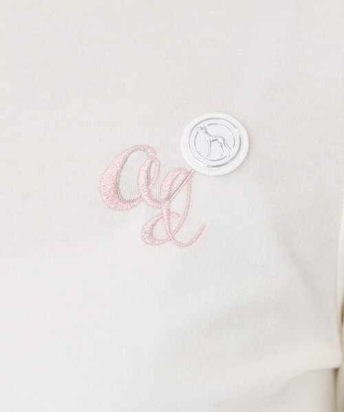 adabat(アダバット)の「【吸湿発熱】ハーフジップ長袖モックネックT(Tシャツ/カットソー・レディース・イエロー系その他/ホワイト/ネイビー・42/40/38/36)」の12枚目の写真