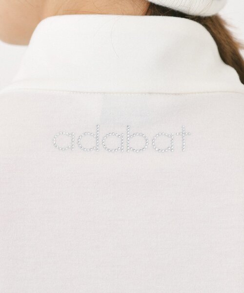 adabat(アダバット)の「【吸湿発熱】ハーフジップ長袖モックネックT(Tシャツ/カットソー・レディース・イエロー系その他/ホワイト/ネイビー・42/40/38/36)」の13枚目の写真