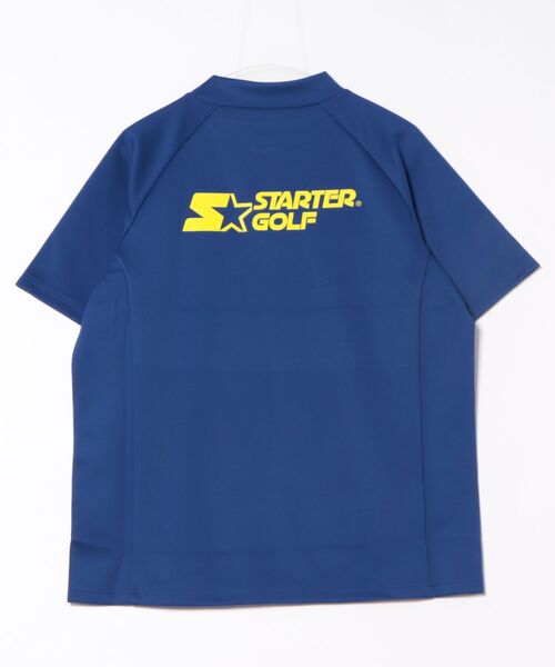 STARTER(スターター)の「●STARTER GOLF●スターターゴルフ AQUATWIST(R)高伸縮ストレッチ カラフルモックネック半袖Tシャツ SG-123005(Tシャツ/カットソー・メンズ・ブラック/ピンク/ホワイト/ブルー・L/M)」の5枚目の写真