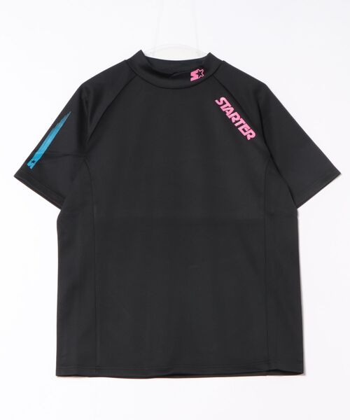STARTER(スターター)の「●STARTER GOLF●スターターゴルフ AQUATWIST(R)高伸縮ストレッチ カラフルモックネック半袖Tシャツ SG-123005(Tシャツ/カットソー・メンズ・ブラック/ピンク/ホワイト/ブルー・L/M)」の6枚目の写真
