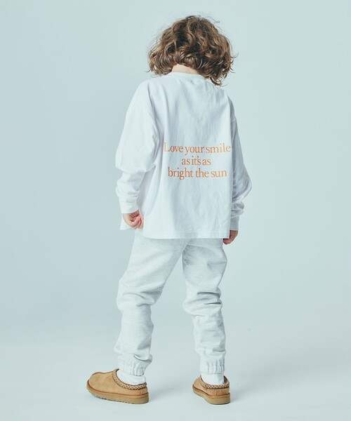Smoothy（スムージー）の「SMOOTHY / Smile ロングスリーブ Tシャツ 2025FW（110～160cm）（Tシャツ/カットソー・キッズ・ブラック系その他4/ホワイト・X-LARGE/LARGE/MEDIUM）」の6枚目の写真
