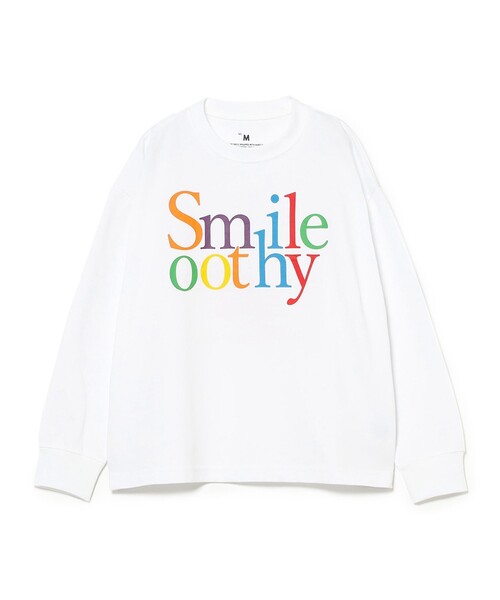 Smoothy（スムージー）の「SMOOTHY / Smile ロングスリーブ Tシャツ 2025FW（110～160cm）（Tシャツ/カットソー・キッズ・ブラック系その他4/ホワイト・X-LARGE/LARGE/MEDIUM）」の11枚目の写真