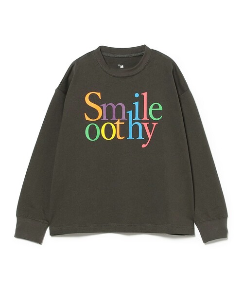 Smoothy（スムージー）の「SMOOTHY / Smile ロングスリーブ Tシャツ 2025FW（110～160cm）（Tシャツ/カットソー・キッズ・ブラック系その他4/ホワイト・X-LARGE/LARGE/MEDIUM）」の14枚目の写真