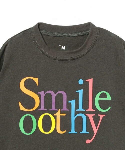 Smoothy（スムージー）の「SMOOTHY / Smile ロングスリーブ Tシャツ 2025FW（110～160cm）（Tシャツ/カットソー・キッズ・ブラック系その他4/ホワイト・X-LARGE/LARGE/MEDIUM）」の15枚目の写真