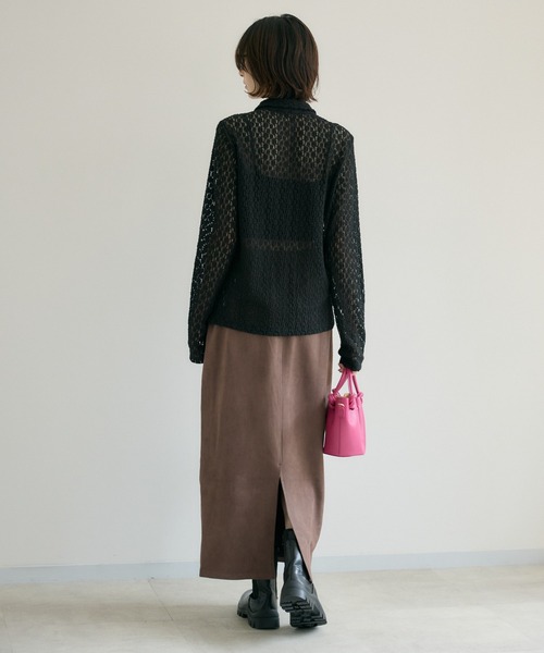 Paradise Picnic(パラダイスピクニック)の「レースシャツ(シャツ/ブラウス・レディース・アイボリー/ブラック・FREE)」の20枚目の写真