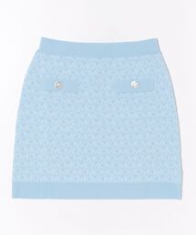 MK DOT ロゴ ジャカード ニット スカート